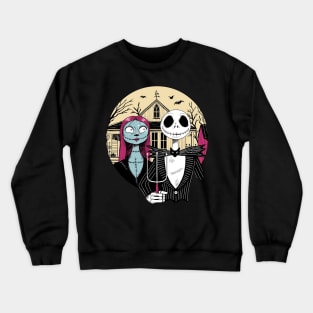 Jack and Sally Gothic Nightmare Before Christmas Spooky Crewneck Sweatshirt